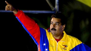 Nicólas Maduro celebrates victory in election